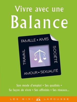 cover image of Vivre avec une Balance